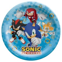 Sonic and Friends Lunch Plates Birthday Party Tableware 8 Per Package NEW - $8.95