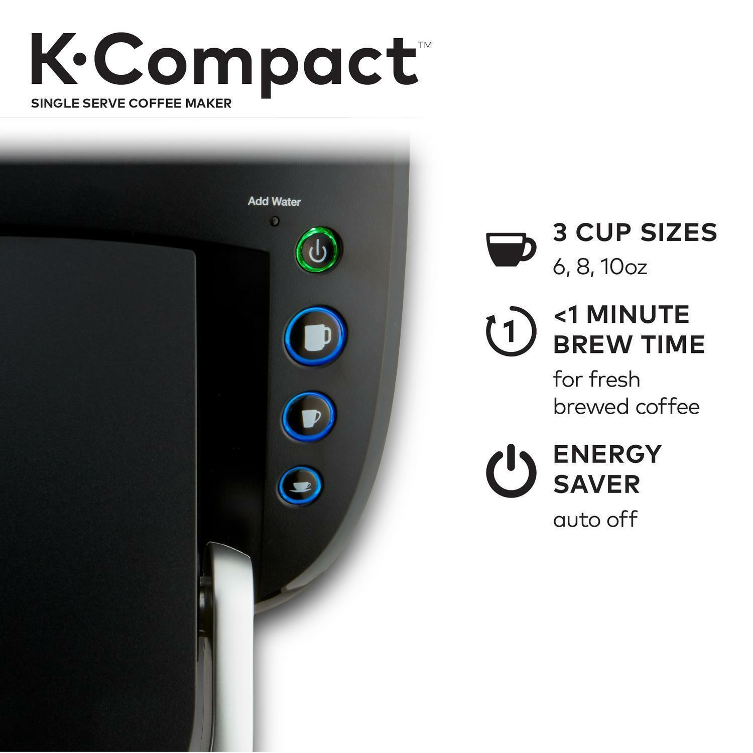 K-fee One Verismo Compatible Single Serve 19 Bar Dou-Pressure Coffee/Espresso Machine (Black/Copper)