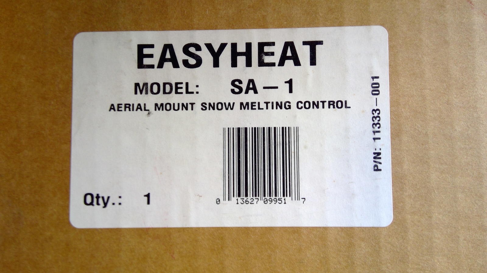 Easy Heat model SA1 Automatic Snow/Ice Melting Controller Other Electrical Equipment & Supplies