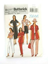 Butterick B4197 Sewing Pattern Easy Shirt Dress Shorts Pants Hat 8 - 12 ... - $12.19