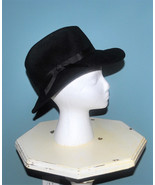 1960&#39;s Women&#39;s Bollman Fedora Hat with Bow Size 7 1/4 FREE SHIPPING 100%... - $39.99