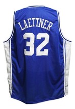 Christian Laettner #32 Custom College Basketball Jersey New Sewn Blue Any Size image 5