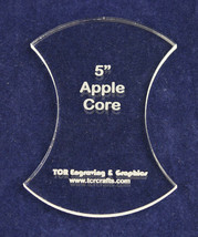 Apple Core 5" - 1/4" Thick -  Clear Acrylic - Long Arm (1/4" foot) or Hand Sew - $24.54