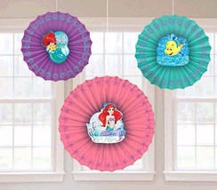 Little Mermaid ARIEL Paper Fan Hanging Decoration Birthday Party Supplie... - $10.61