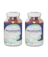 2 X Wholesome Health Magnesium Dietary Gummies strawberry and peach flav... - $39.99