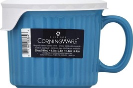 Corningware Colours Pop-Ins Pool 20-oz Mug with Lid Hot and Cold Meal NE... - $23.36