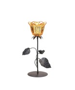 Single Amber Flower Tealight Candle Holder - $17.19