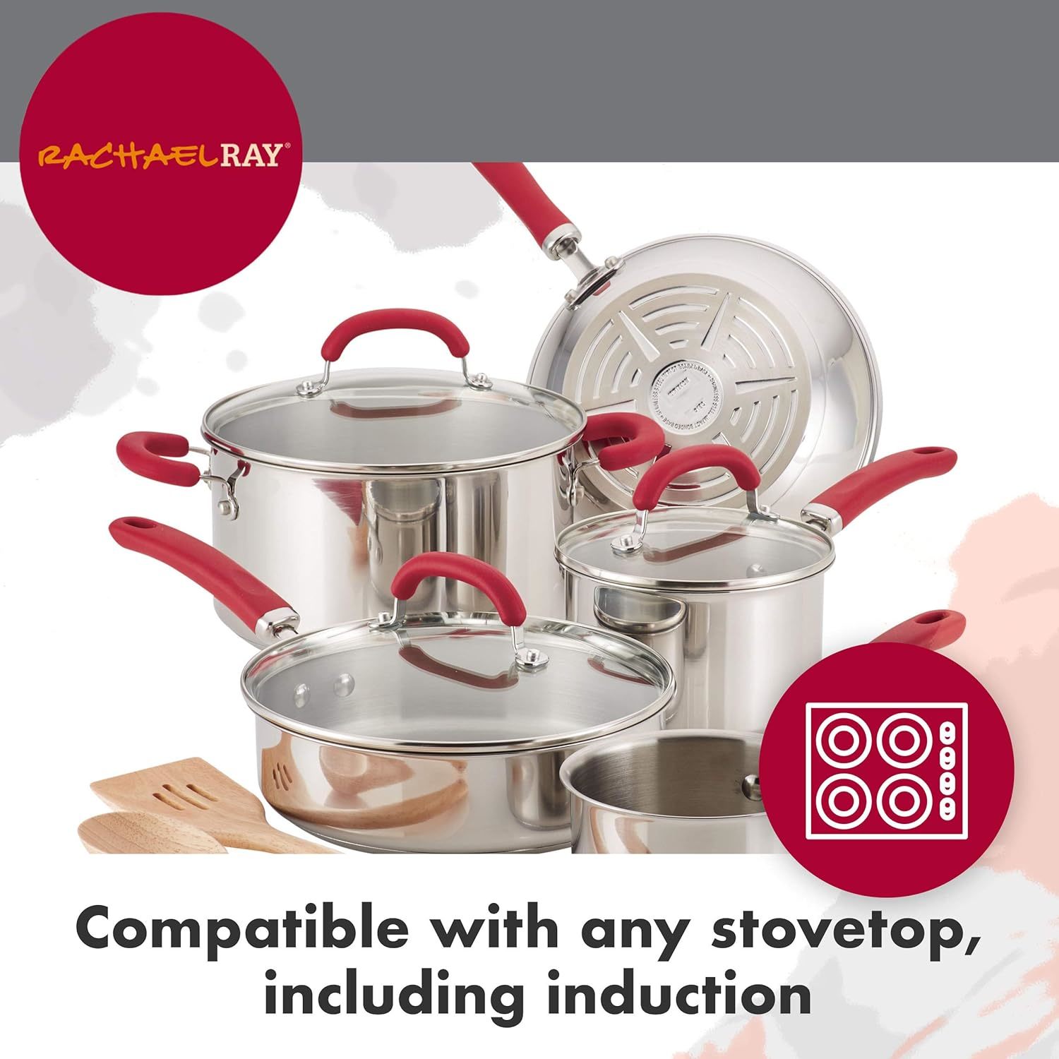 Rachael Ray, Create Delicious 10-Piece Stainless Steel Cookware Set - Zola