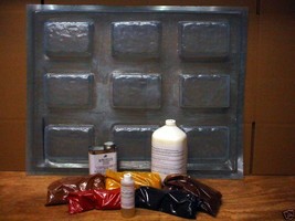 15 DIY Driveway Paver Molds Supply Kit Makes 2.5" Pavers For Pennies, Fast Ship image 1
