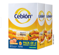 2 x 30&#39;s CEBION Chewable Tablets Vitamin C 500mg EXPRESS SHIPPING  - $43.80