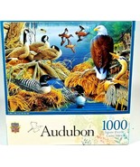 Master Pieces Audubon - Lake Life 1000 Piece Linen Jigsaw Puzzle - $7.92