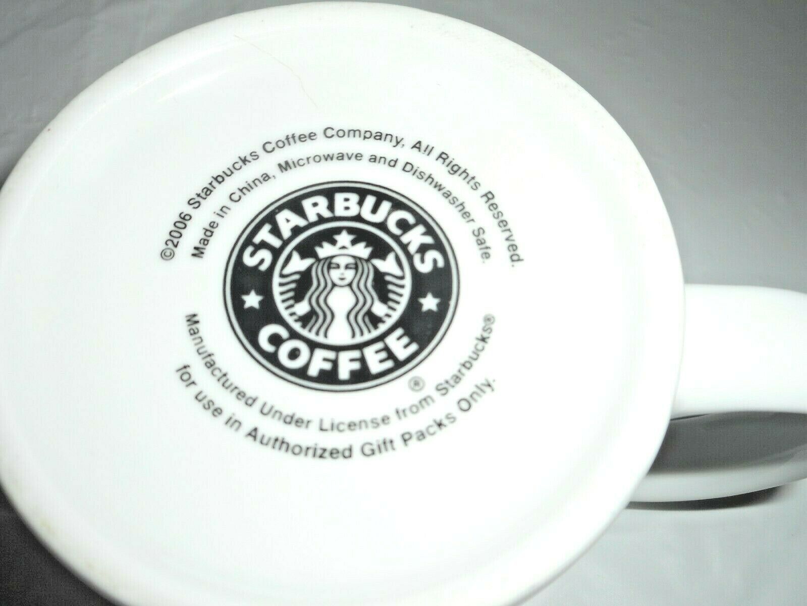 Brand New* Starbucks Mermaid Logo White Green 12oz Ceramic Tumbler 