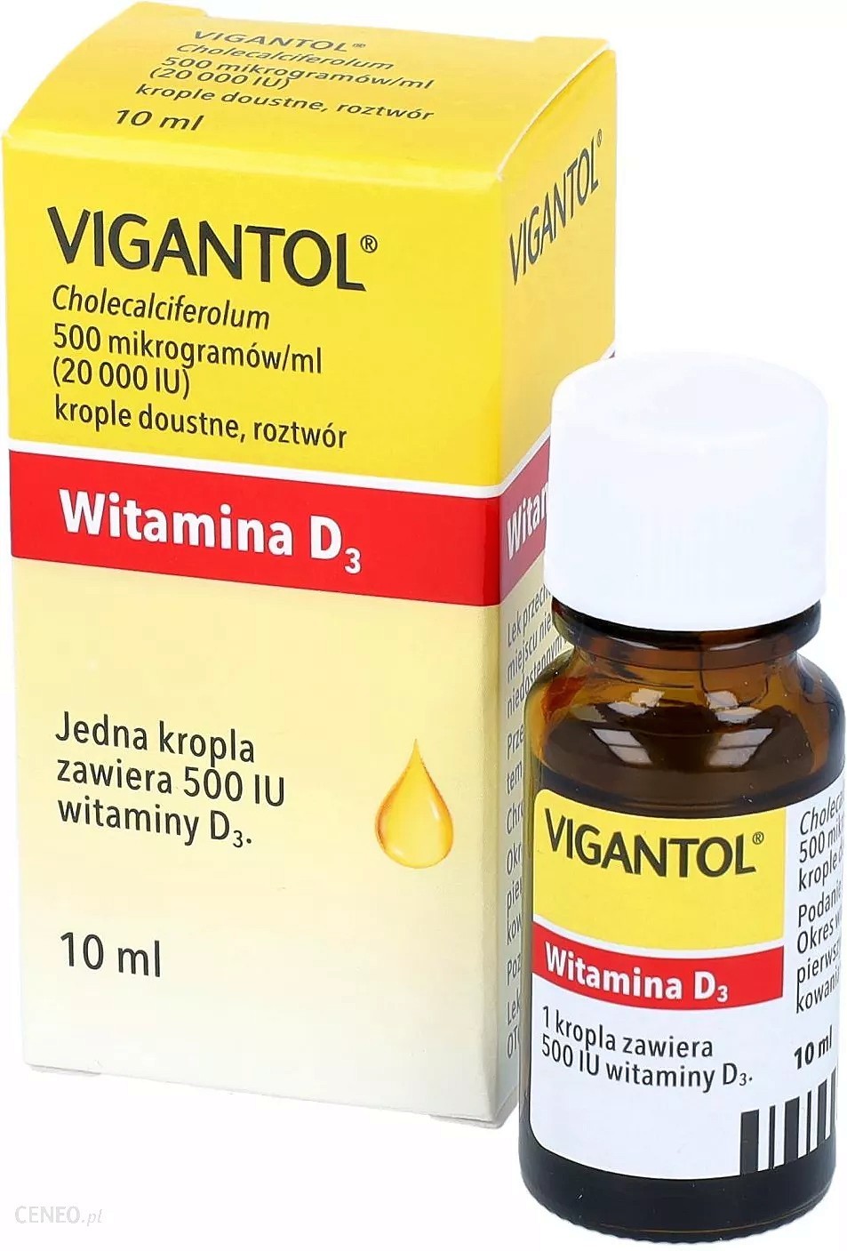 Vigantol supplementation of vitamin D deficiency oral drops, 10 ml