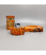 1960s Gorgeous Orange Alabaster Smoking Set by Romano Bianchi. Made in I... - $390.00