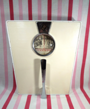 Vintage Counselor MCM Bathroom Scale Bubble Glass Scale 1950s