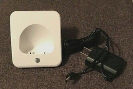 AT T REMOTE charger BASE wP = EL52353 handset cordless phone dc cradle doc stand - $37.57
