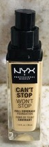 N Y X -Can’t Stop Won’t Stop Full coverage Foundation. 20W201. 30 Ml. - $18.80