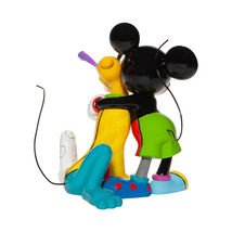 Disney Britto Mickey Mouse and Pluto Figurine Pluto 90th Anniversary 8.1" high image 4