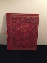 Vintage 50s rope bound scrapbook covers with some blank pages inside image 3