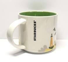 Starbucks Coffee LAS VEGAS 14 Oz Mug White With Turquoise 