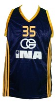 Dario Saric #35 KK Zagreb Croatia Basketball Jersey New Sewn Navy Blue Any Size image 1