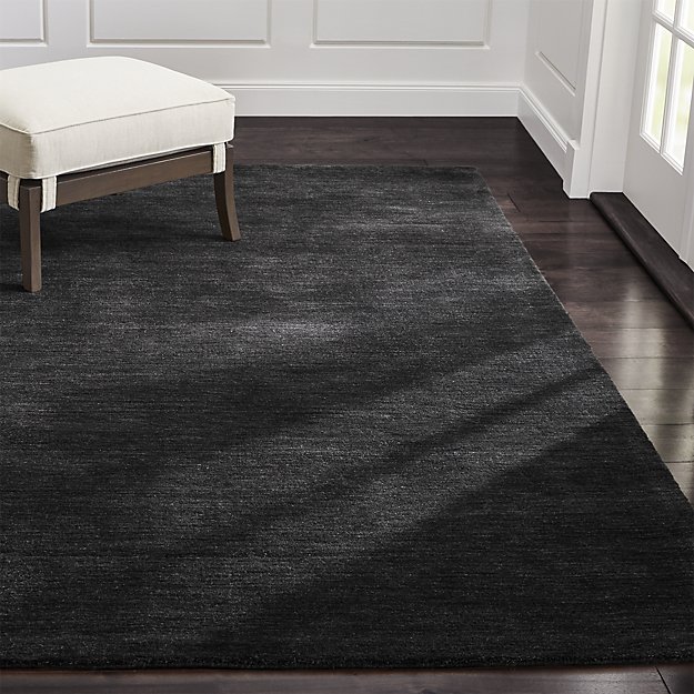 Primary image for Area Rugs 9' x 12' Baxter Charcoal Hand Tufted Crate & Barrel Woolen Carpet