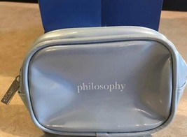 Philosophy Cosmetic makeup bag light blue brand new! Great gift! - $11.99
