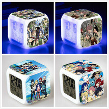 New Alarm Clock Anime fairy tail Seven Color Change Glowing Digital Clock - $16.99