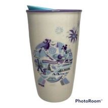 Starbucks Coffee 2019 Disney Epcot Retired Ceramic Travel Mug Tumbler Lid NWT - $92.99