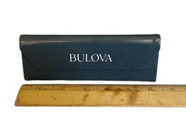 Bulova Eyeglass Eyewear Case Triangular Semi-Hardshell Magnet Closure Dark Gray image 2