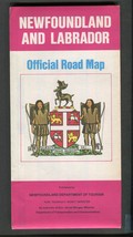 circa 1963 Newfoundland and Labrador Official Road Map by Department of ... - $7.50