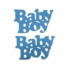 Confetti Word Baby Boy Blue Sky -  1/2 oz FREE SHIP (CCP7745) - $3.99