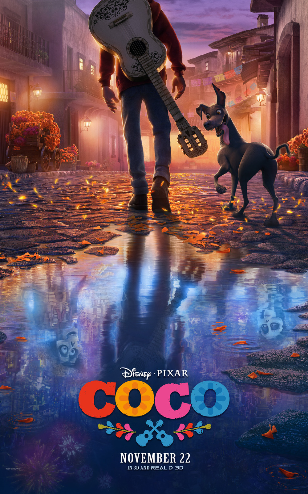 Coco Disney Movie Poster Mexican Theme Animated Film Size 14x21 27x40  32x48