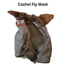 Cashel Autumn Leaves Fly Mask Horse Size Wtih Ears USED image 2