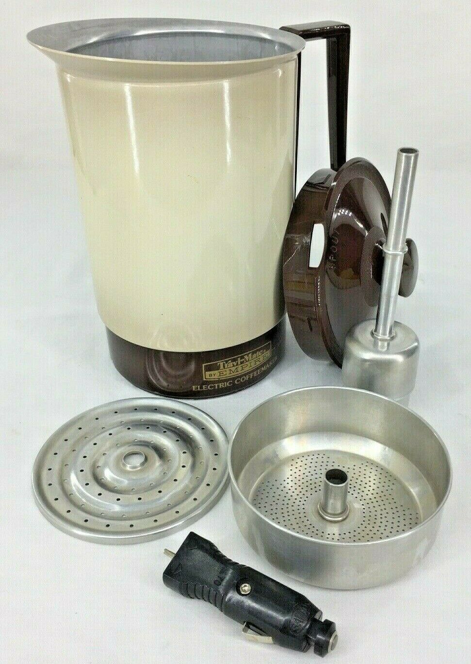 Vintage Hamilton Beach Mini Drip Coffee Maker Scovill 4 Cup Brown 