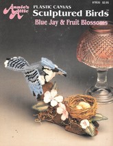 Annie&#39;s Attic #87B35 Blue Jay &amp; Fruit Blossoms Sculptured Birds - Plasti... - $8.42