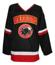 Any Name Number Eden Hall Warriors Retro Hockey Jersey Black Banks Any Size image 1