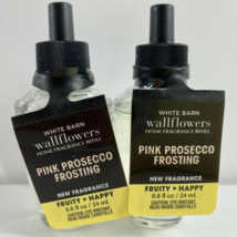 Lot of 2 Bath &amp; Body Works PINK PROSECCO FROSTING Wallflower Oil Refill ... - $17.81