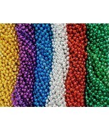 300 Asst Round Mardi Gras Gra Beads Necklaces Party Favors Huge Lot 25 D... - $59.39