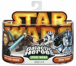 Star Wars Galactic Hero Dark Side Anakin &amp; Clone Trooper - $34.95