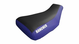 Fits Honda Rancher 350 Seat Cover 2001 To 2006 With Logo Blue Sides Blac... - $37.90
