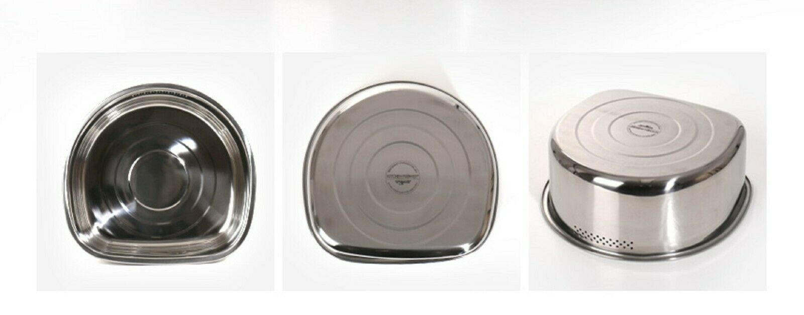 Kitchen Flower Stainless Steel Basin Dishpan Dish Washing Bowl Sink