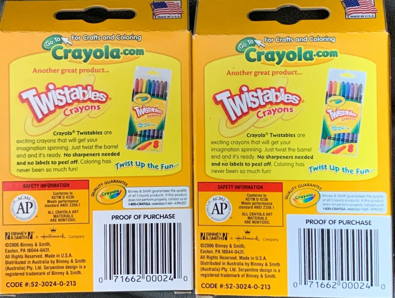3 Crayola Crayons 24 Count LAST Packaging Before Bluetiful w