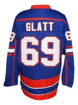 Any Name Number Halifax Highlanders Retro Hockey Jersey Blue Glatt Any Size image 2