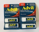 4 X Advil Ibuprofen Pocket Packs 200mg Exp 09/2025 10 coated tablets per... - $21.68