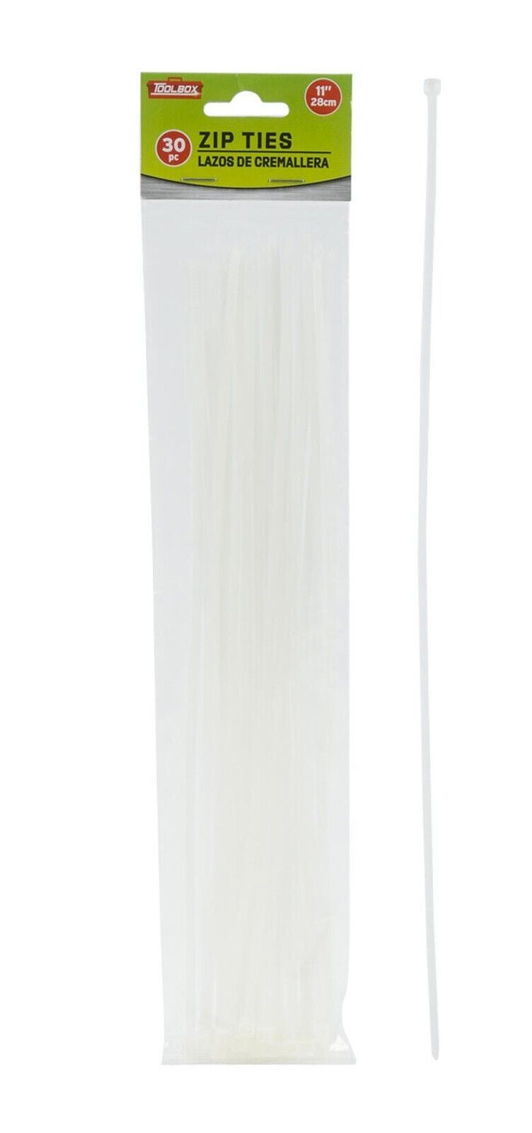 11 Inch Clear Cable Ties Cable Cleats, Clamps & Ties