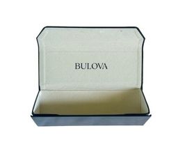 Bulova Eyeglass Eyewear Case Triangular Semi-Hardshell Magnet Closure Dark Gray image 7