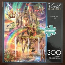 Buffalo Games 300 Pc Puzzle “Rainbow City” Complete w/Poster &amp; Excellent... - $9.64