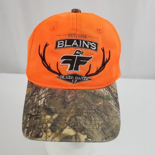 Realtree Camo Blaze Orange Hat Cap Adjustable Blain's Farm & Fleet ...