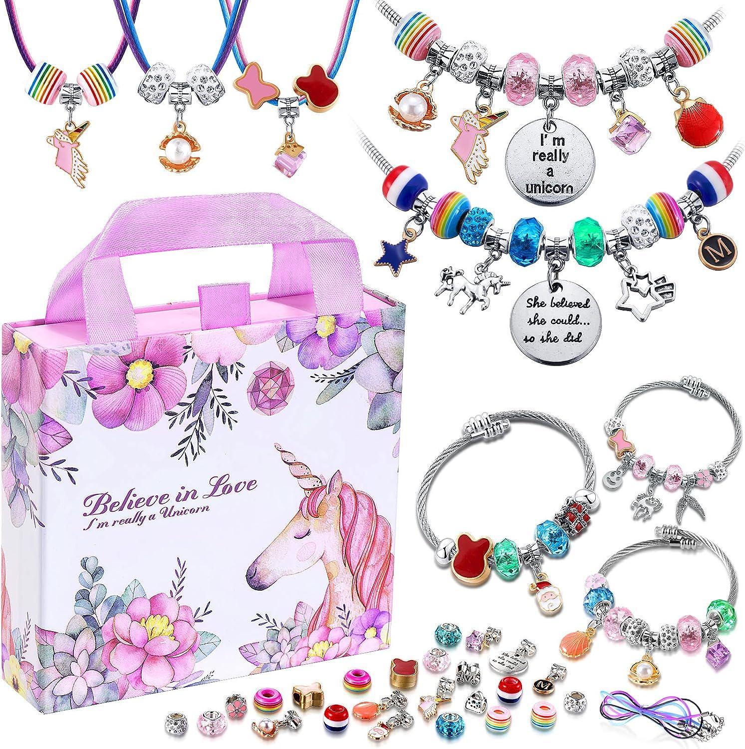  Make It Real - Juicy Couture Trendy Tassels Bracelet Making Kit  - Kids Jewelry Making Kit - DIY Beads & Charm Bracelet Making Kit for Girls  - Friendship Bracelets with Beads
